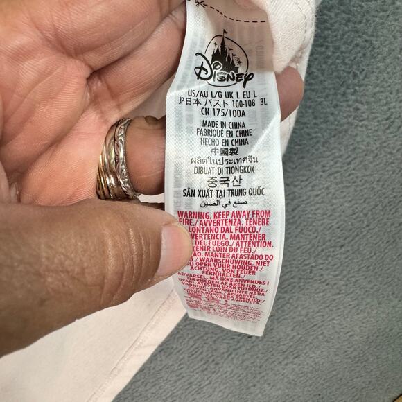 Walt Disney World 50th Anniversary Cinderella Castle T-Shirt Pink NWT Tee‎ Large - Picture 4 of 8